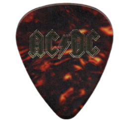 ac dc Guitar Pick - Púa de Guitarra