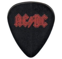 ac dc Guitar Pick - Púa de Guitarra