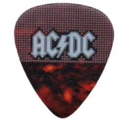 ac dc Guitar Pick - Púa de Guitarra