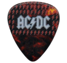 ac dc Guitar Pick - Púa de Guitarra