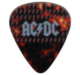 ac dc Guitar Pick - Púa de Guitarra