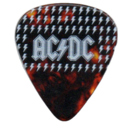 ac dc Guitar Pick - Púa de Guitarra