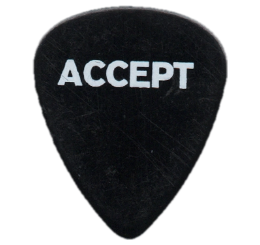 accept Guitar Pick - Púa de Guitarra