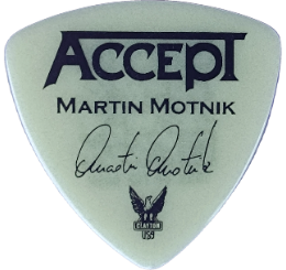 accept Guitar Pick - Púa de Guitarra